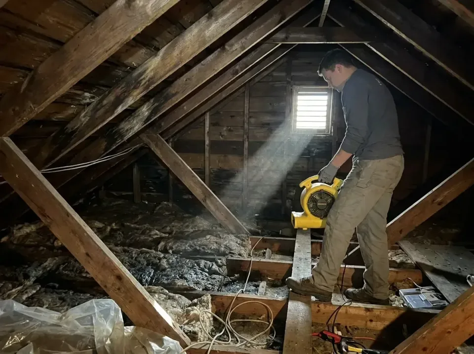 attic-water-damage-drying-proc-007 — frequently asked questions, Emergency Water Extraction & 24/7 Flood Response in Wenonah…